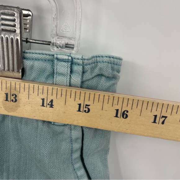 Free People Tahiti Herringbone Cargo Pants Size XS teal - Picture 5 of 10